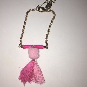Pink Tassel Bracelet